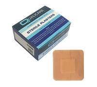 Qualicare Washproof 3.8cm x 3.8cm Plasters (Box of 100)
