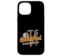 Qualified Engineer Duct Tape Hammer Pipe Wrench Case for iPhone 15