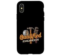 Qualified Engineer Duct Tape Hammer Pipe Wrench Case for iPhone X/XS