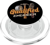 Qualified Engineer Duct Tape Hammer Pipe Wrench PopSockets PopGrip for MagSafe