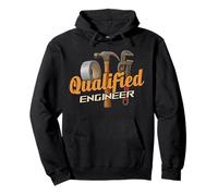 Qualified Engineer Duct Tape Hammer Pipe Wrench Pullover Hoodie