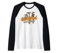 Qualified Engineer Duct Tape Hammer Pipe Wrench Raglan Baseball Tee