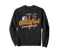 Qualified Engineer Duct Tape Hammer Pipe Wrench Sweatshirt