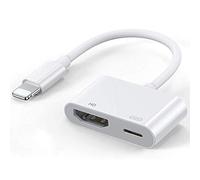Qualihome Compatible with iPhone iPad to HDMI Adapter, 1080P Digital AV Adapter Sync Screen HDMI Connector Adaptor Compatible with iPhone 11 Pro Xs MAX XR X 8 7 6s Plus iPad to TV Projector Monitor