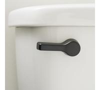 Qualihome Elegant Toilet Lever - Complete Replacement Kit for Heavy-Duty Tank Flusher (Black Finish Includes Universal Flush Handle)