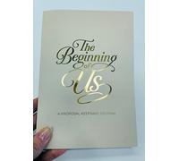 Qualiprint The Beginning of Us Proposal Keepsake Journal, Gold Foil, A5