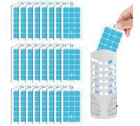 Qualirey 25 Pack Flying Insect Trap Refill Compatible with VEYOFLY Fly Trap LAMP Refill-VF02, Glue Board Bug Catcher, Replacement Sticky Glue Cards for Indoor Mosquito Gnat Fly & Other Bugs (Classic)