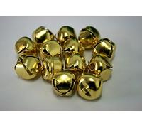 Qualitiy Toy Cat Morris Dancing Craft Charm Christmas Jingle Bells - Gold 12MM, 50 Bells