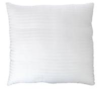 Quality 100% Cotton Casing - Luxury Satin Stripe Hollowfibre Filled Continental Cushion - European Square - 80cm x 80cm (32" x 32") - SINGLE PACK - Made in UK - Ideal for Around the Home