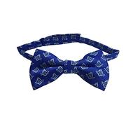 Quality 100% Silk Woven Masonic Bow Tie with Square Compass with G Blue BT012