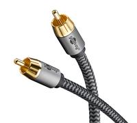 Quality 2m Subwoofer Cable - RCA Phono Sub Connecting Lead Screened