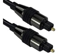 Quality 3m Digital Optical Cable | Male to Plug Lead - SPDIF TOSlink Digital Audio Connector | Sound Bar TV Amplifier Output
