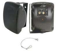 QUALITY 4" 40W Black Outdoor Garden Speaker *100V & 8ohm* IP44 Wall / Background