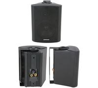 QUALITY 4" 70W Black Background HiFi Speaker *100V & 8ohm* Wall Mount Bookshelf