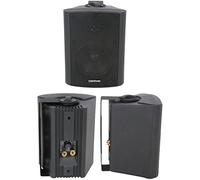 QUALITY 4" 70W Black Background HiFi Speaker *100V & 8ohm* Wall Mount Bookshelf - Loops