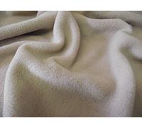 Quality Anti Pil Polar Fleece Fabric Material - Beige Brown, 1/4Mtr - 75cmx50cm