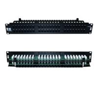 QUALITY AT 48 Port Way CAT5e Ethernet Patch Panel 2U 19" Rack Mount RJ45 Networ