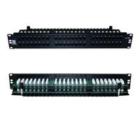 QUALITY AT 48 Port Way CAT5e Ethernet Patch Panel 2U 19" Rack Mount RJ45 Networ