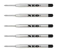 Quality Ballpoint Pen Refills, Medium Point. Compatible with Parker Ball Pen. G2 Style Refill (5 x Black Ink)