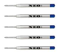 Quality Ballpoint Pen Refills, Medium Point. Compatible with Parker Ball Pen. G2 Style Refill (5 x Blue Ink)