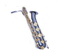 Quality Baritone E Flat Saxophone Brass Black Nickel Plated Sax Musical Instruments With Mouthpiece Case