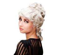 WIG ME UP - L.COLONIAL.Lady-101 Historic Lady Quality Wig Baroque Victorian Colonal Era Beehive ringlets curled grey gray