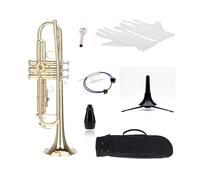Quality Bb B Flat Trumpet Exquisite Brass Trumpet With Durable Mouthpiece Gloves And Padded Box