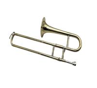 Quality BB F Trombone Brass Lacquered Gold Professional Playing Instrument Small Trumpet Jazz Brass Instrument With Case