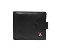 Quality black leather Scottish thistle wallet