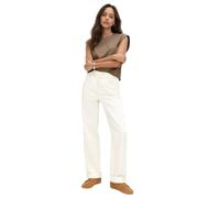 Quality Brands Outlet M&S Boyfriend Jeans Ankle Grazer in Ivory Colour Relaxed fit 5 Pockets