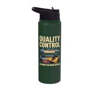 Quality Control Inspector D4 Where The Magic Happens Stainless Steel Insulated Water Bottle