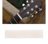 Quality DIY Blank Buffalo Bone Nut String Pillow for Classical Electric Acoustic Guitar Replacement | 52x6x10mm Lightweight and Sturdy | Good for Guitar and Bass Players (1PC)