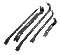 Quality Draper 5 Piece Wrecking Bar Set - Multi Use Carbon Steel Pry/Nail Crowbar Pull