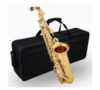 Quality Eb Alto Saxophone Brass Lacquered Gold E Flat Sax Musical Woodwind Instrument With Case Mouthpiece Accessories
