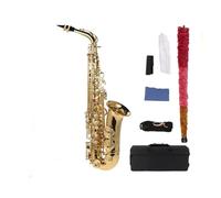 Quality Eb Alto Saxophone Brass Lacquered Gold E Flat Sax Woodwind Instrument Accessories (Color : Gold)