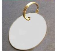 Quality Engraved Chrome 25mm Disc Identity Tag When Checking Out Please Tick The Gift Message Box To Send Us The Engraving Details