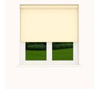 Quality Fabric Blackout & Thermal Straight Bottom Roller Blinds (Natural, 120 x 160 cm)