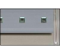 Quality Fabric Square Eyelets Trimmable Roller Blind Silver Grey (240x160cm(94.5in))