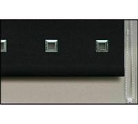 Quality Fabric Square Eyelets Trimmable Roller Blinds Black (210x160cm(82.7in))