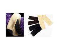 Quality Faux Sheepskin Girth Sleeve available in Cream, Black or Brown and in various sizes (36", Black)