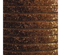 Quality Glitter Velvet Ribbon 10mm Width in 20 Colours, by The Metre, Bronze