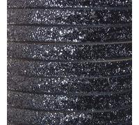Quality Glitter Velvet Ribbon 10mm Width in 20 Colours, by The Metre, Grey