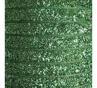 Quality Glitter Velvet Ribbon 10mm Width in 20 Colours, by The Metre, Light Green