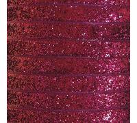 Quality Glitter Velvet Ribbon 10mm Width in 20 Colours, by The Metre, Shocking Pink