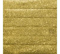 Quality Glitter Velvet Ribbon 25mm Width, Full Roll, Gold