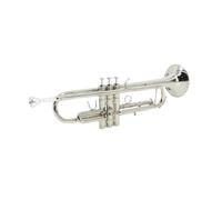Quality Gold Lacquer Trumpet Bb Flat Brass Wind Instruments With Case Gloves Mouthpiece