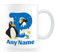 Quality Goods Ltd Animal Alphabet Boys Personalised Penguin Themed Unbreakable Mug