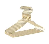 Quality Hangers Elegant Gold Aluminum Metal Suit Hangers for Junior Teens - Heavy Duty Coat Hangers -14 Inch Size - 10 Pack