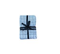 QUALITY HOME TEXTILES 100% Cotton Luxury Terry Towelling Tea Towels | Pack of 3| Kitchen Hand Towels Dish Cloth Super Absorbent Soft Touch | Hanging Loop |Gift Packed Tea Towels (Black)