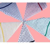 QUALITY HOME TEXTILES 100% Cotton Luxury Terry Towelling Tea Towels | Pack of 6| Kitchen Hand Towels Dish Cloth Super Absorbent Soft Touch | Hanging Loop | Gift Packed Tea Towels (Multicolour 6)